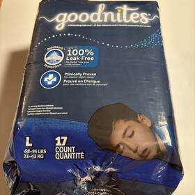 0012024wyb Good Nites Goodnites Boysft Nighttime Bedwetting Underwear L 68-95 Lbs 2 Pack 17ct 34