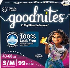 10036000517290 Goodnites Girlsft Underwear S/m 43-68 Lbs 99 Ct 3 Packs