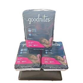 10036000565192 Goodnites Girlsft Nighttime Underwear Xxl 120-165 Lbs 54 Ct Bed Wetting Diaper