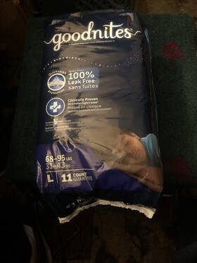 Goodnites 3600-53362 Nighttime Underwear Boys Size L 10-12 68-95 Lbs 11 Counts Sealed