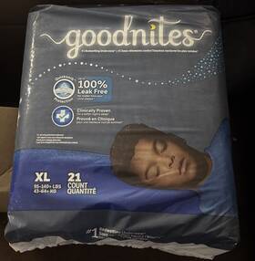 53387 Goodnites Boys Xl Overnight Bedwetting Underwear - 63 Count