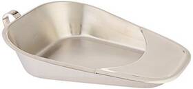 Graham-field 717076042956 Grafco Fracture Bed Pan Stainless Steel Female Urinal 3 Inch Front 1 Back 12