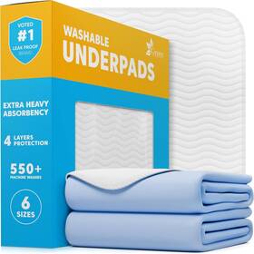 Green Lifestyle 672288001101 2 Pack 41 Inch X Heavy Absorbent Washable Underpads For Dogs Kids Seniors