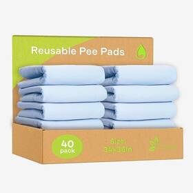Green Lifestyle 672288001453 Washable Underpads - Large Bed Pads Pack Of 10 34x36 Blue