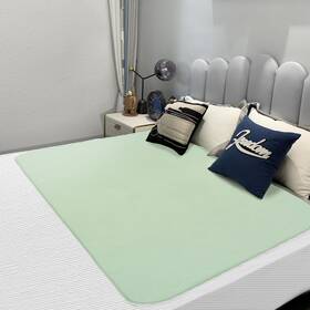 G140100 Gruenerde Waterproof Very Soft Bed Pads For Incontinence 55x39in Pastel Green Skin-frie