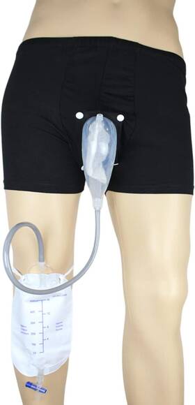 B0c4nj2gv3 Guanlai Male Urine Bag Underpants Urinal Portable Pee Catheter Holder