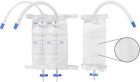 Halsted Health 705353647925 Leg Bag Urinary Drainage For Men Pack Of 3 Easy-tap Catheter Bags 1000 Ml 32