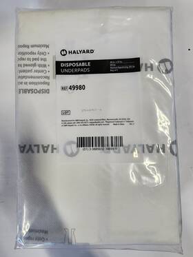 4998000 Halyard Disposable Underpads 40x57 Xxl Hospital Bed Pads Heavy Duty 5 Pack