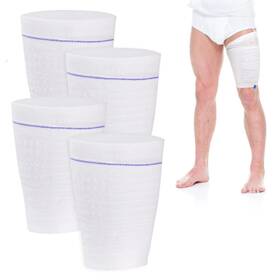 Han-4010-m-4 Hansilk Catheter Leg Bag Holder 4 Count Fabric Sleeves Urine