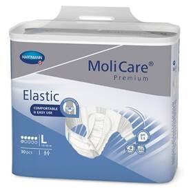165-273 Hartmann H Molicare Premium Elastic 6d Adult Incontinence Brief L Moderate Absorbency 16527