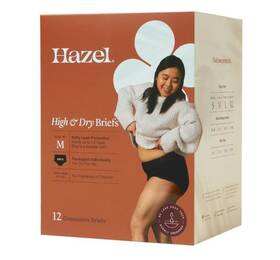 Hazel 850029207160 High And Dry Briefs Disposable Incontinence Postpartum Underwear - M 12ct