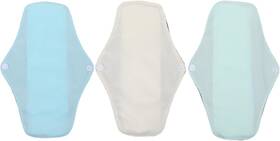 26x18x0.6cm Healifty 64048 Reusable Menstrual Sanitary Period Pads Absorbent Organic Cotton