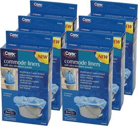 Fgp70900 Health Brands Bedside Commode Liners Disposable - Fits Most Commodes Toilet With Absor