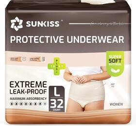 Healthcare Co. Ltd. 726084742628 Ropa Interior Desechable Mujer Talla L De Maxima Absorcion 32 Pzs Postparto