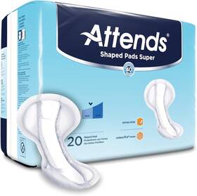 Healthcare Products 445018191167 Shaped Pads Super Unisex Incontinent Pad Contoured 13 X 27.2 Inch Spsa 20 Ct