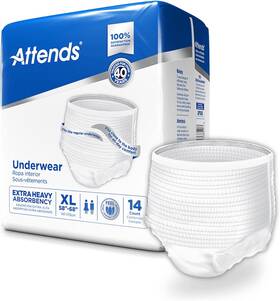 48apv40 Healthcare Products Disposable Underwear Pull On With Tear Away Seams X-large Apv40 Moderate 14 C