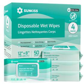 Healthcare Zhejiang Co Ltd 313087116176 Trustplus Wet Wipes For Adult No Rinse Extra Large 8 Inch X12 Body Cleaning Washclo