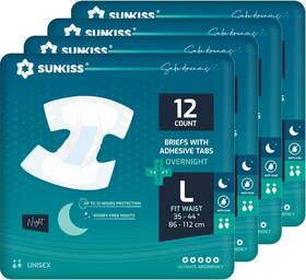 Healthcare Zhejiang Co. Ltd. 744110958041 Trustplus Overnight Adult Diapers With Tabs Unisex Disposable Incontinence Brie