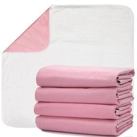 Healthsmart 705353347948 Washable Underpads For Adults 34 Inch X 36 Reusable Waterproof Bed Pads Pack Of 4