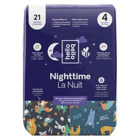 Hello Bello 810007187792 Nighttime Diapers Size 4 22-37 Lbs 21 Count