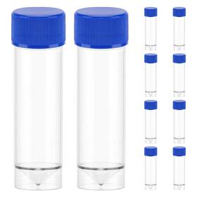 Hemobllo 784266147463 10pcs Plastic Specimen Cup With Lid Stool Container Without Label La
