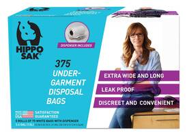 Hippo Sak 606988451058 Incontinence Undergarment Disposal Bags 375 Count