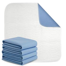 015-4 Hitime Waterproof Reusable Underpads 34 Inch X 36 Pack Of 4 Bedwetting Incontinence