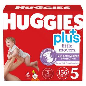 1914461 Huggies Plus Diapers Size 5 27 Pounds 156 Count