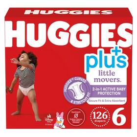 1914462 Huggies Plus Diapers Size 6 35 Pounds 126 Count