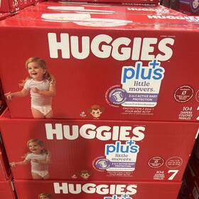 1914463 Huggies Plus Diapers Size 7 41 Pounds 104 Count