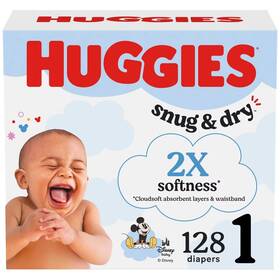 94793971 Huggies Snug And Dry Diapers -size 1 - 256ct