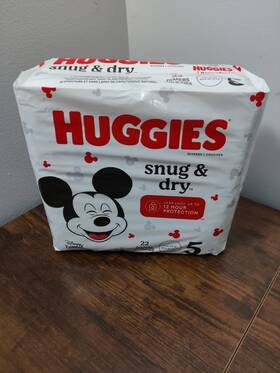 51473 Huggies Snug & Dry And - Baby Diapers Size 5 Pack Of 22 Count New 51473 Huggies Snug & Dry And - Baby Diapers Size 5 Pack Of 22 Count New
