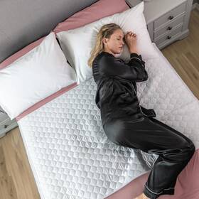 Hygge Supplies 065018911125 Sheets Organic Washable Incontinence Bed Pads With Tucks - 100% Water