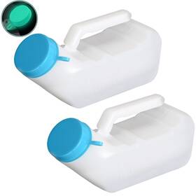 Mq-9m2l-ta82 Ilyever Upgraded Urinals For Men With Glow In The Dark 1000ml Thick Pee Bottles