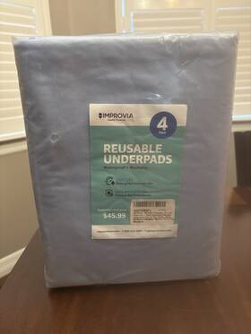 Wmp3436b Improvia 4 New Bed Pads Reusable Underpass 34x36 Hospitalgrade Incontinence Washable