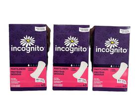 Incognito 090891948376 3 Packs Pantiliners - Long Odour Control Total 120pcs