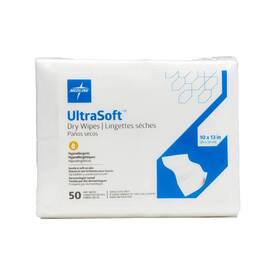 Industries Healthcare 726084067165 Ultrasoft Absorbent Dry Cleansing Wipes Hypoallergenic And Fragrance-free 10 Inch