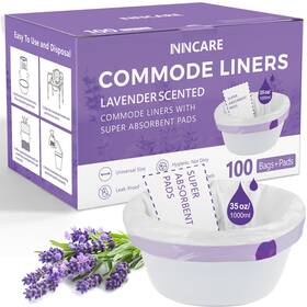 In-xyc-100100 Inincare Commode Liners With Absorbent Pads For Bedside 100 Lavender Scented