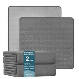 Rbu001 Inooro Washable Underpads 34x36 Inch - Waterproof Pack Of 2 Gray