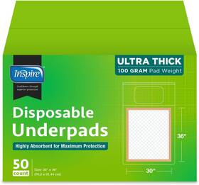 Ch3036-ma50-41 Inspire Super And Ultra Absorbent Disposable Bed Pads 30 Inch X 36 Pack Of 50