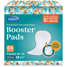 Insunibp66 Inspire Ultra Absorbency Incontinence Booster Pads Absorbs Over 4 Cups For Women