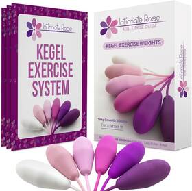 Ir-002 Intimate Rose Kegel Exercise System - Pelvic Floor Exercises Set Of 6 Premium Silicone Ke