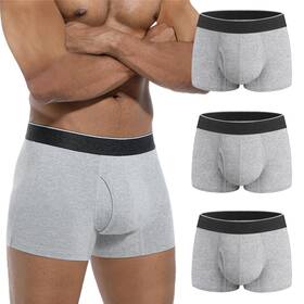 Irisi-ma602-01l3050505l Irismorii 3 Pack Large Mens Absorbent Incontinence Underwear Washable Open Fly