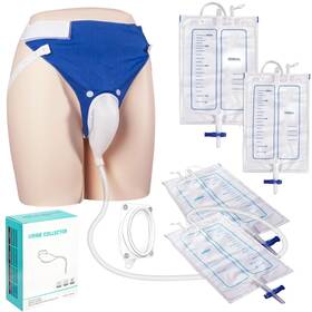 Jesosia 717701098181 Wearable Urine Collection Set Reusable Condom Catheters For Elderly Men - Por