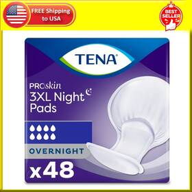 Johnson & 313102339344 Tena Proskin 3xl Incontinence Pads For Women And Men Overnight Absorbency 48 C