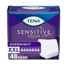 94306738 Johnson & Tena Sensitive Care Overnight Incontinence Underwear For Women Xxl 48