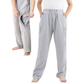 Exjsuh678 Juexn Catheter Leg Bag Pants For Men/women Urine Holder With 2 Large Grey