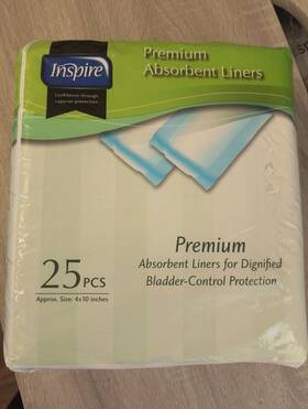 Ln10-4 K2 Health Products -4 Inspire Premium Absorbent Liners 25 Pcs