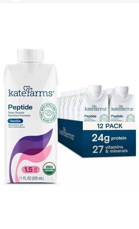 Kate Farms 851823006478 Peptide Formula 1.5 Vanilla