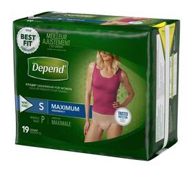 Kaxilu 600413173010 Small Maximum Absorbency Depends Fit Flex Underwear 19 Count